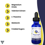 Visible Science Sleep Drops Lemon Flavour ingredients list on back