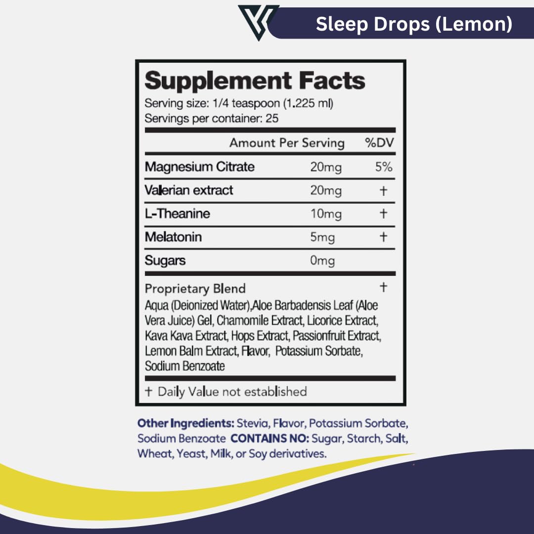 Visible Science Sleep Drops Lemon Flavour lifestyle scene with daily wellness setting
