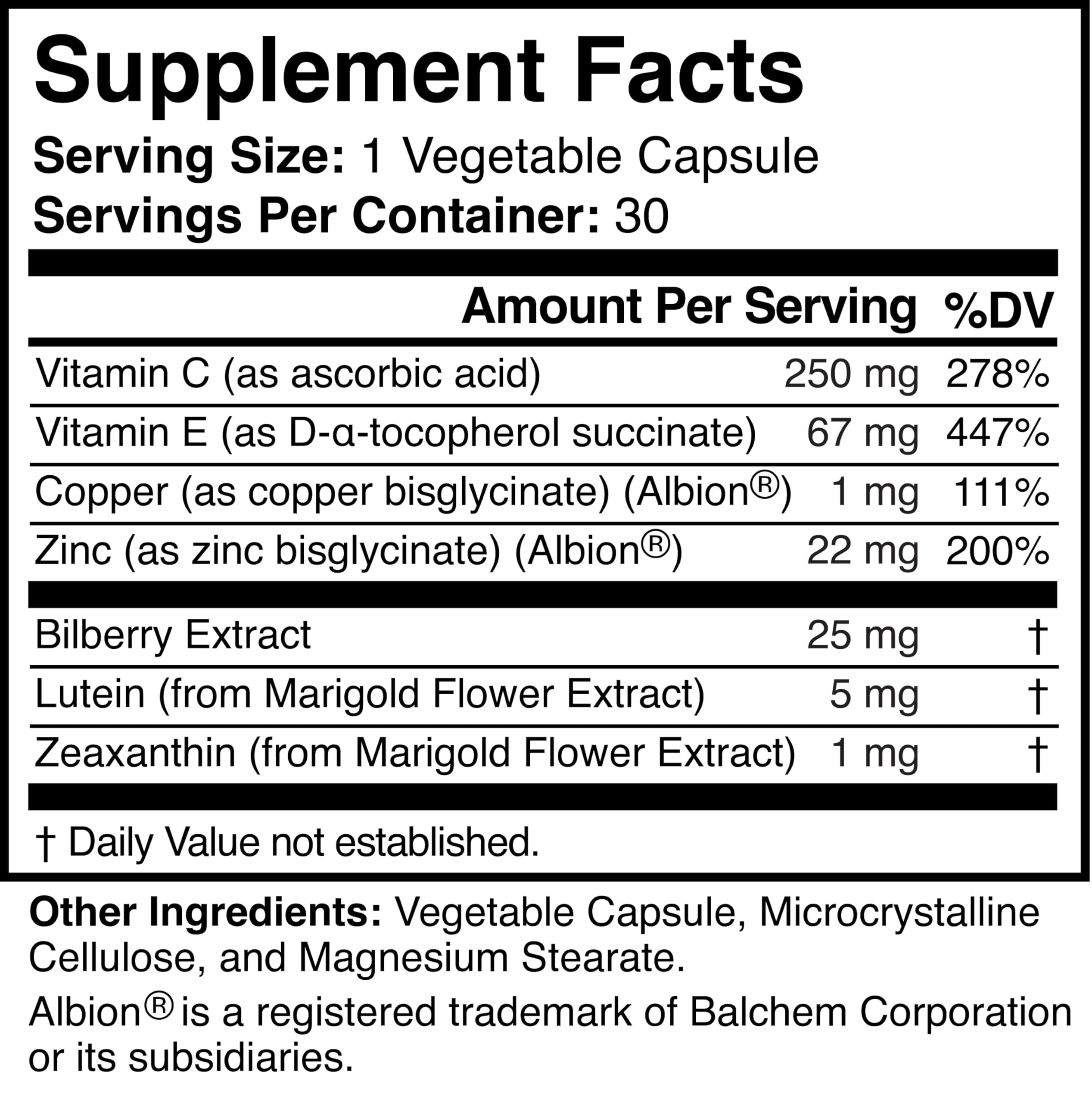 Visigard Lutein Supplement capsules on a wooden surface
