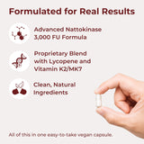 Vision Nutraceuticals Nattokinase 3000 FU NSP-2 Supplement capsule close-up