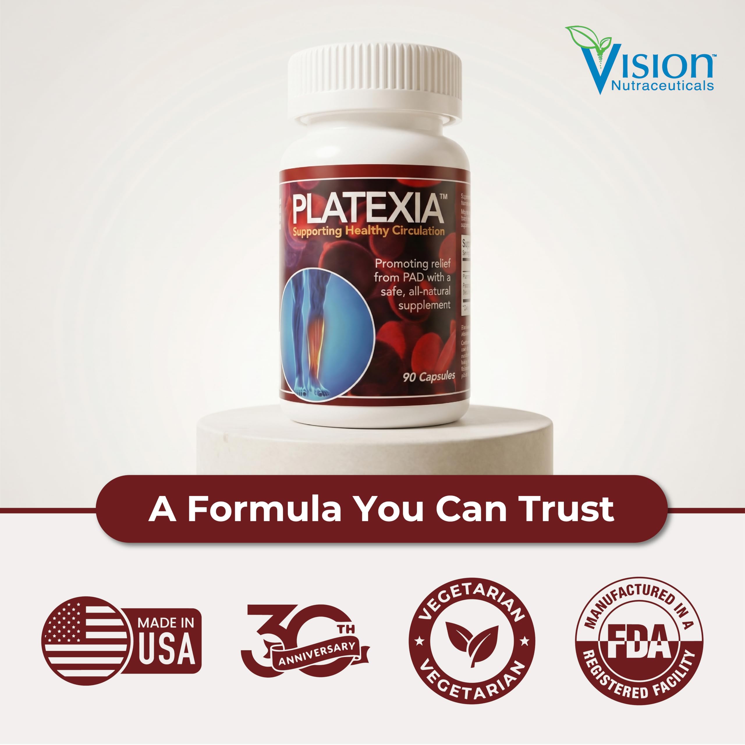 Vision Nutraceuticals Nattokinase 3000 FU NSP-2 Supplement packaging