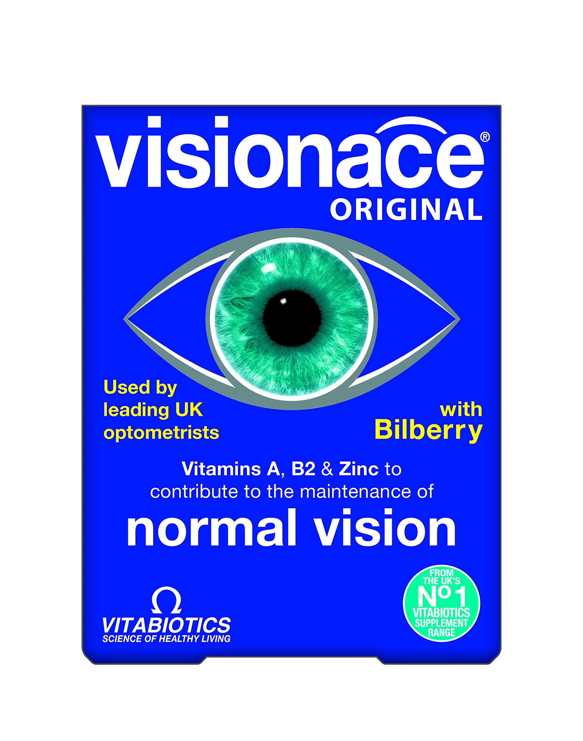Visionace Original Multivitamins packaging with ingredients list