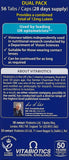 Visionace Vitamin & Mineral Supplement Tablets back view
