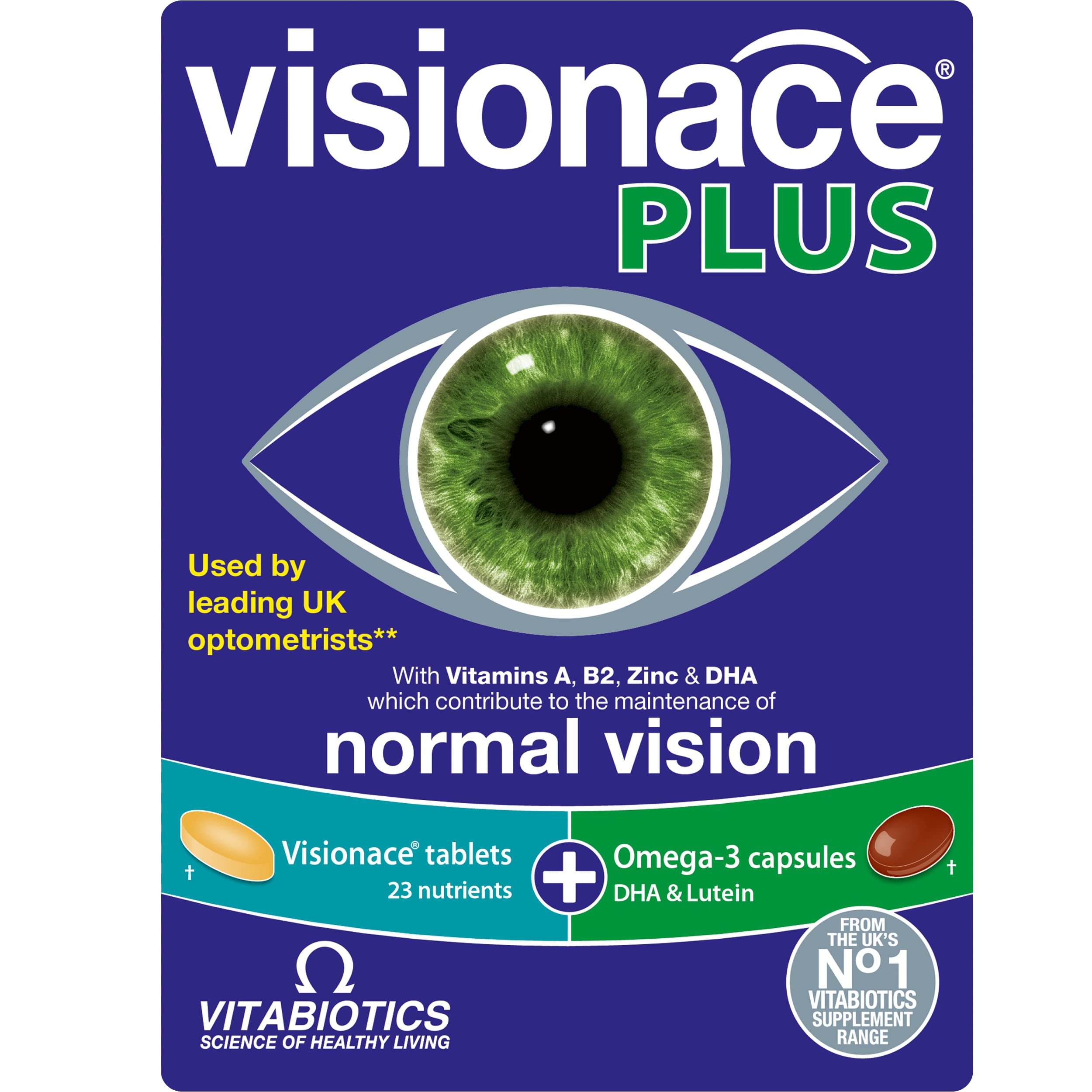 Visionace Vitamin & Mineral Supplement Tablets front view