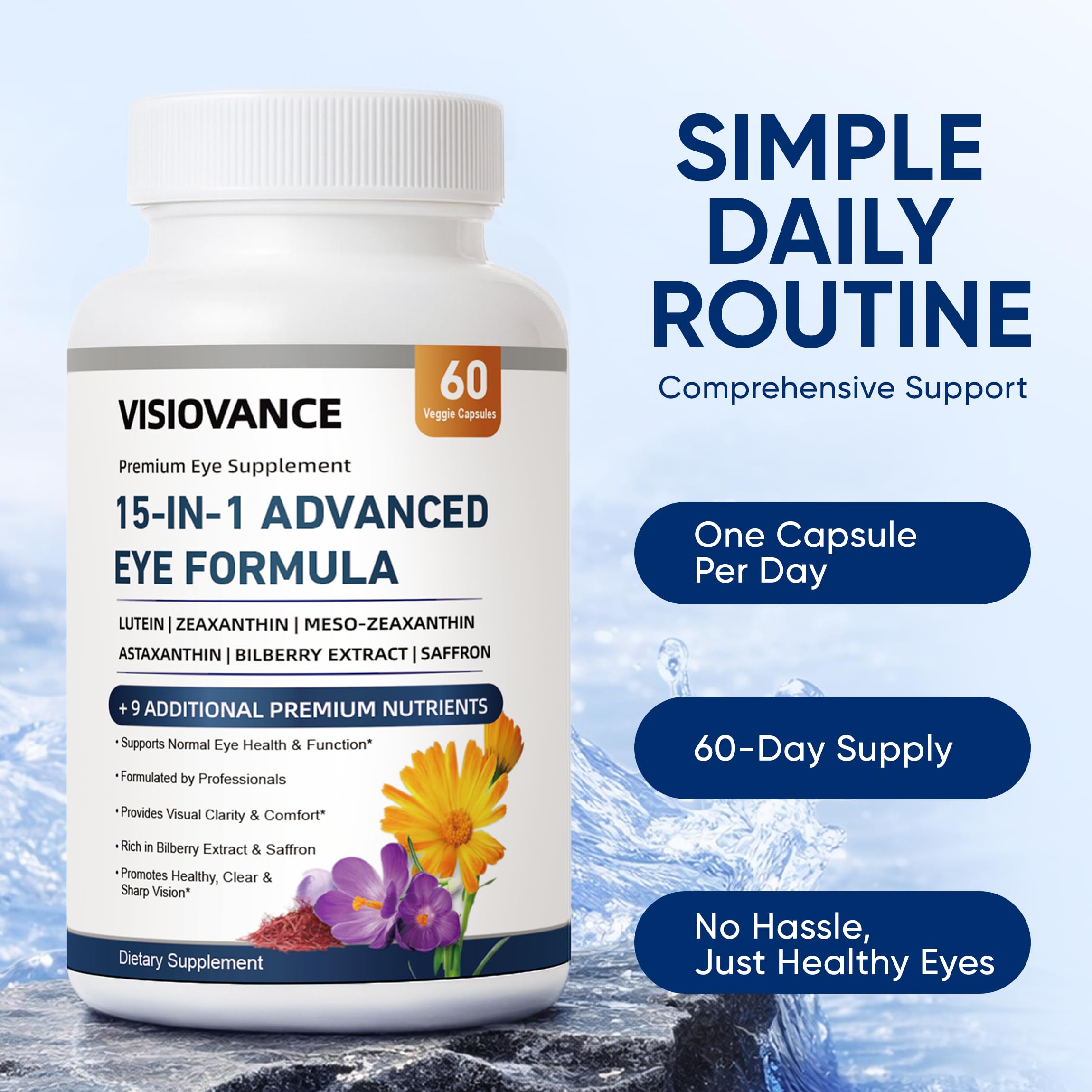 VISIOVANCE 15-in-1 Advanced Eye Formula ingredients list