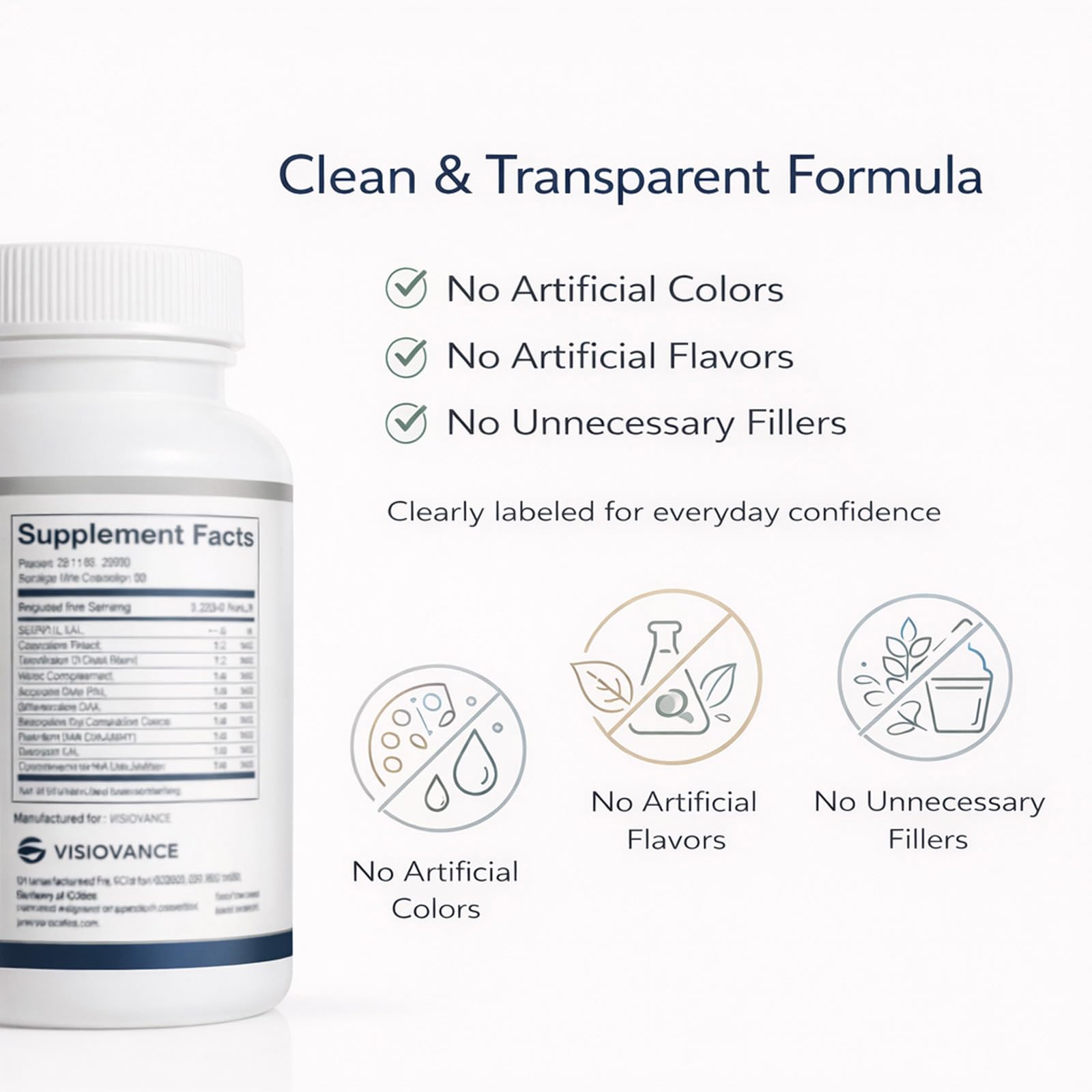 VISIOVANCE Lutein Eye Support Supplement capsule format close-up