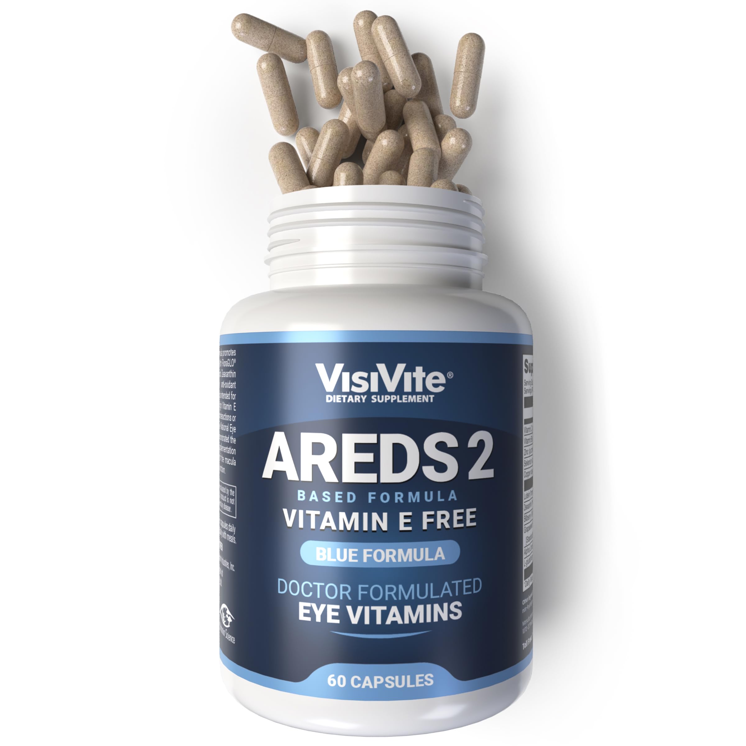 VisiVite AREDS 2 Eye Vitamins 60 capsules front view