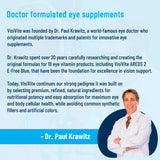 VisiVite AREDS 2 Eye Vitamins on a wooden table