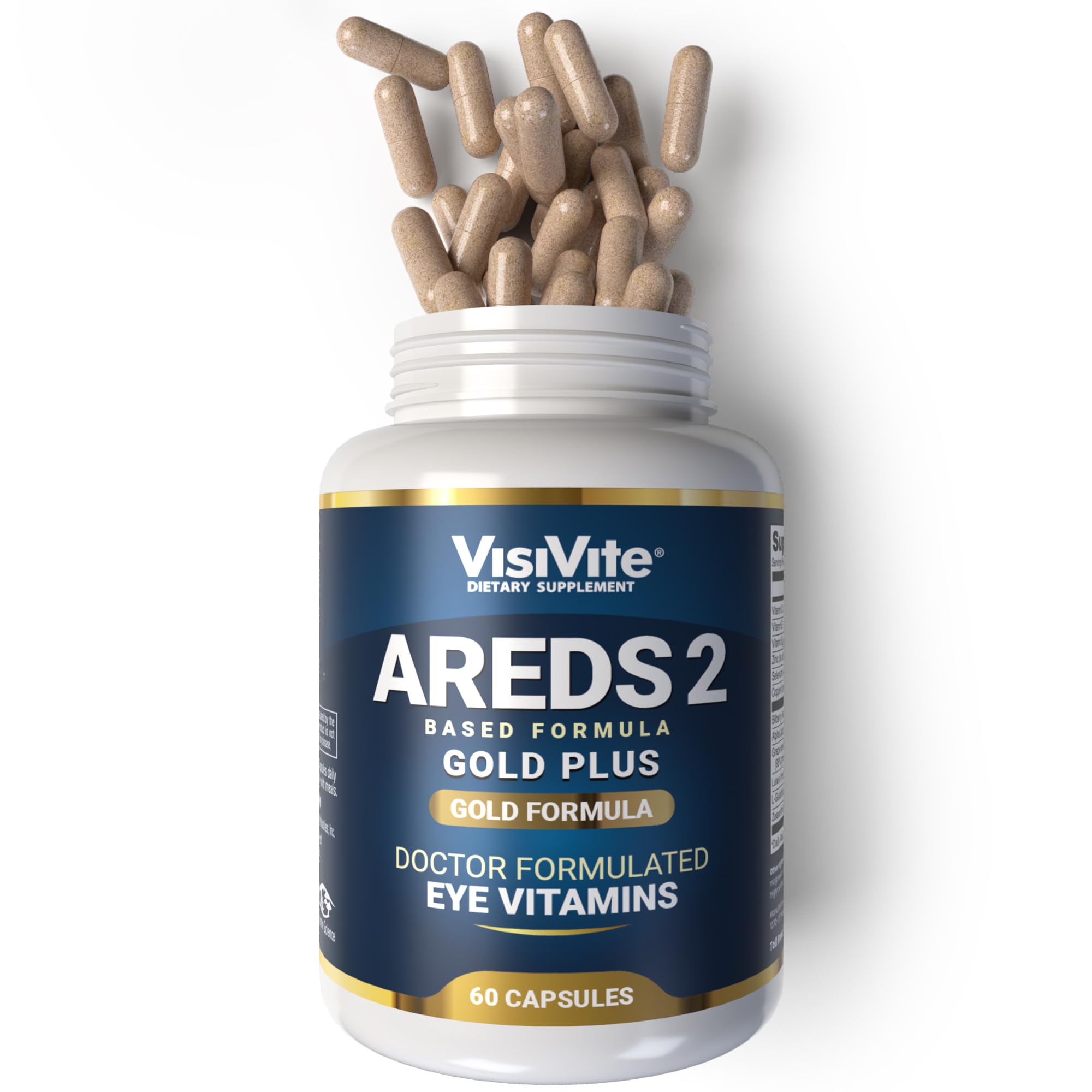 VisiVite Eye Health Supplement 60 Veggie Caps front view
