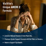 VisiVite Eye Health Supplement on a wooden table