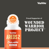 VisiVite Lutein Chewable Tablets with fresh marigold flowers