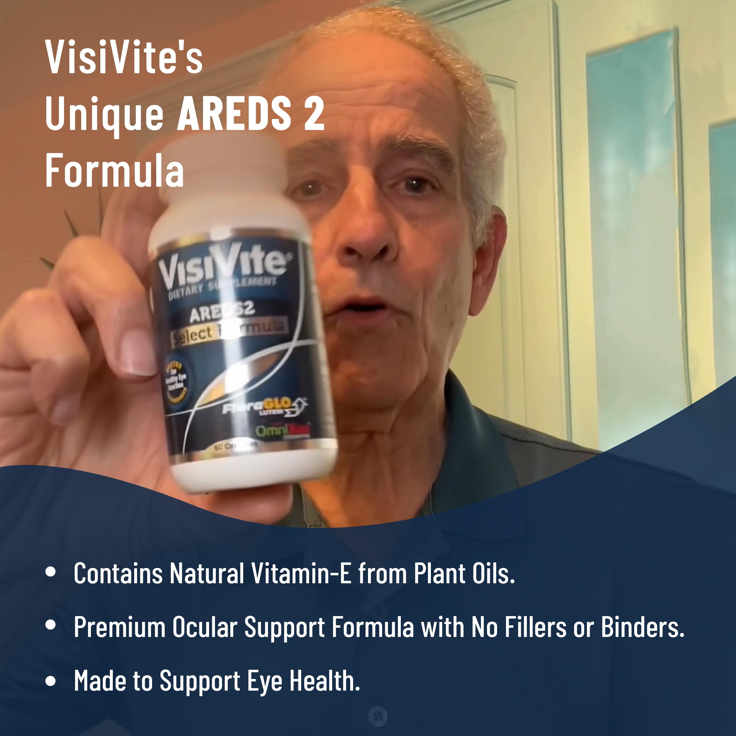 VisiVite Lutein Eye Supplement on a kitchen counter