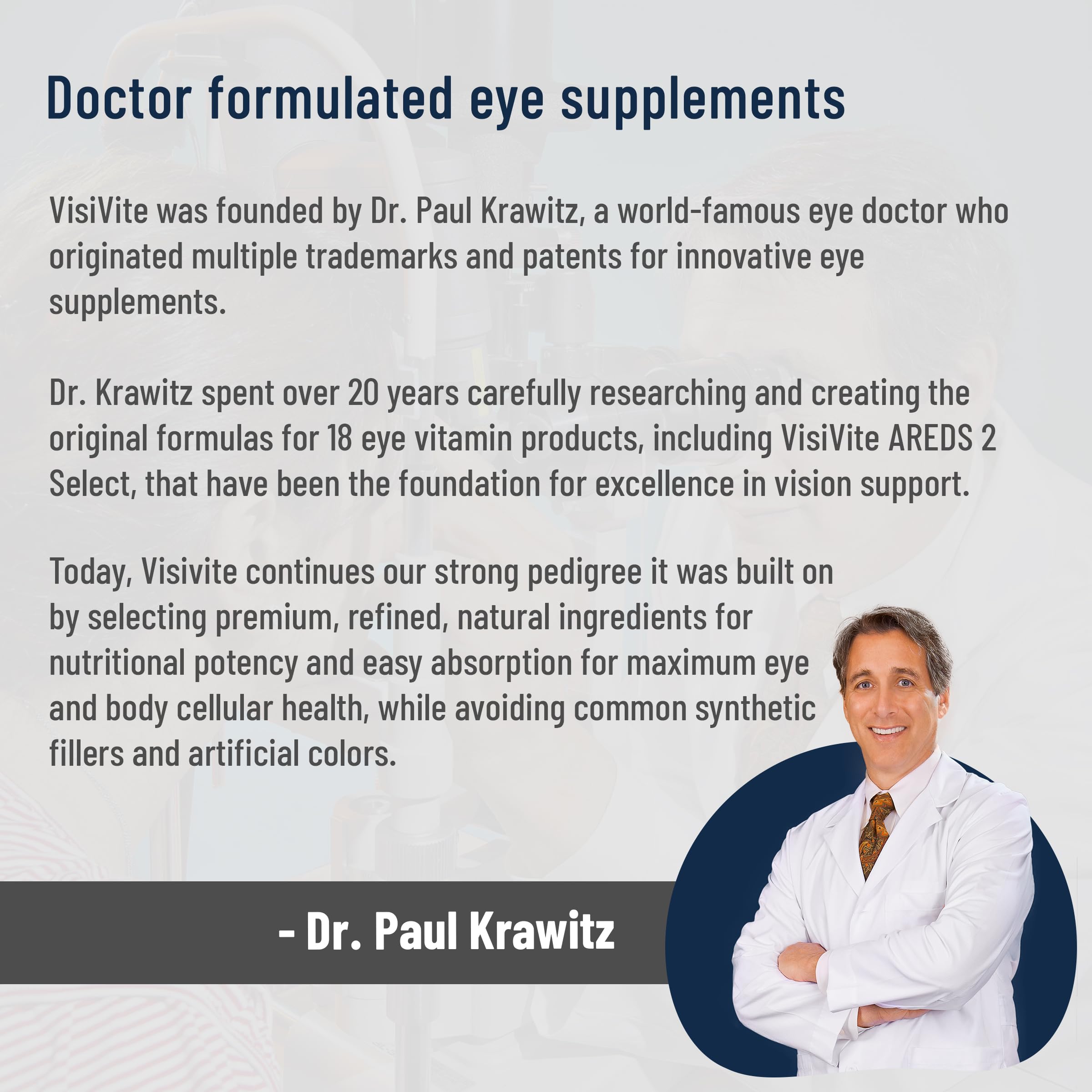 VisiVite Lutein Eye Supplement packaging side view