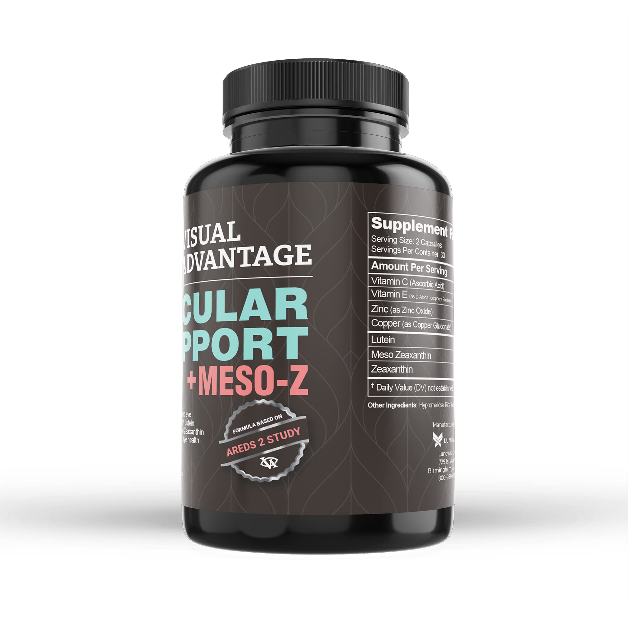 Visual Advantage Macular Support Plus Meso-Z packaging details