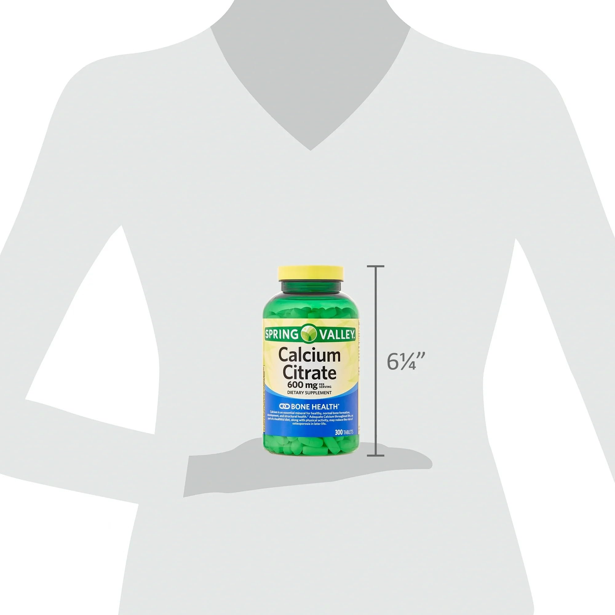 ViT4US Calcium Citrate 600mg bottle side view