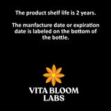 Vita Bloom Labs Dihydroberberine supplement with a glass of water