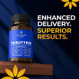 Vita Bloom Labs Tributyrin Postbiotic 55% bottle on a wooden table