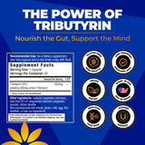 Vita Bloom Labs Tributyrin Postbiotic 55% with measuring spoon