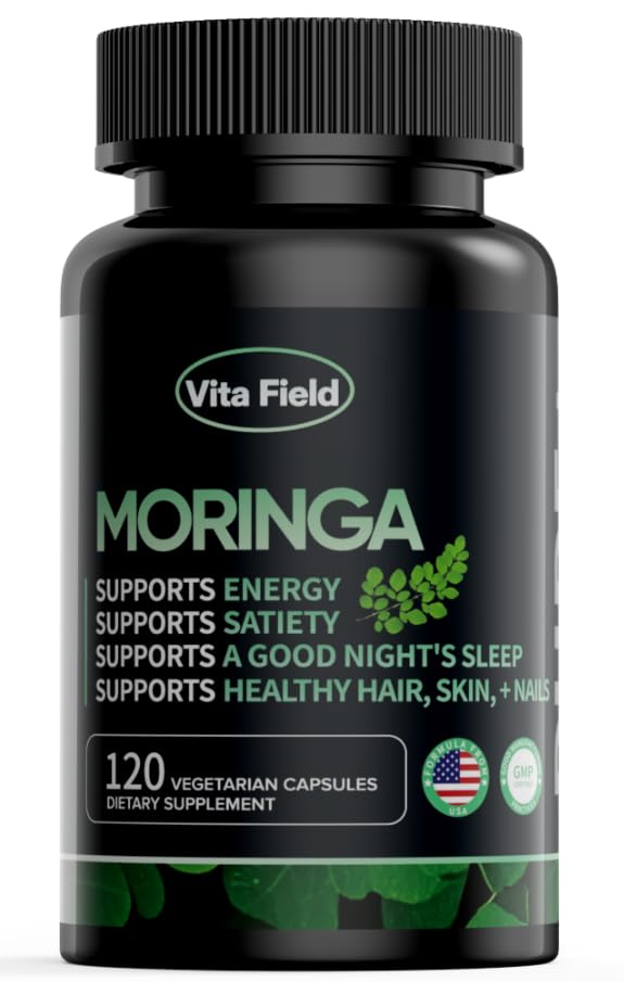 Vita Field Moringa Leaf Capsules in a health setting