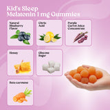 VITA GLOBE Kids Melatonin Gummies 1mg gummy texture close-up