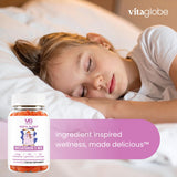 VITA GLOBE Kids Melatonin Gummies 1mg with bedtime setting