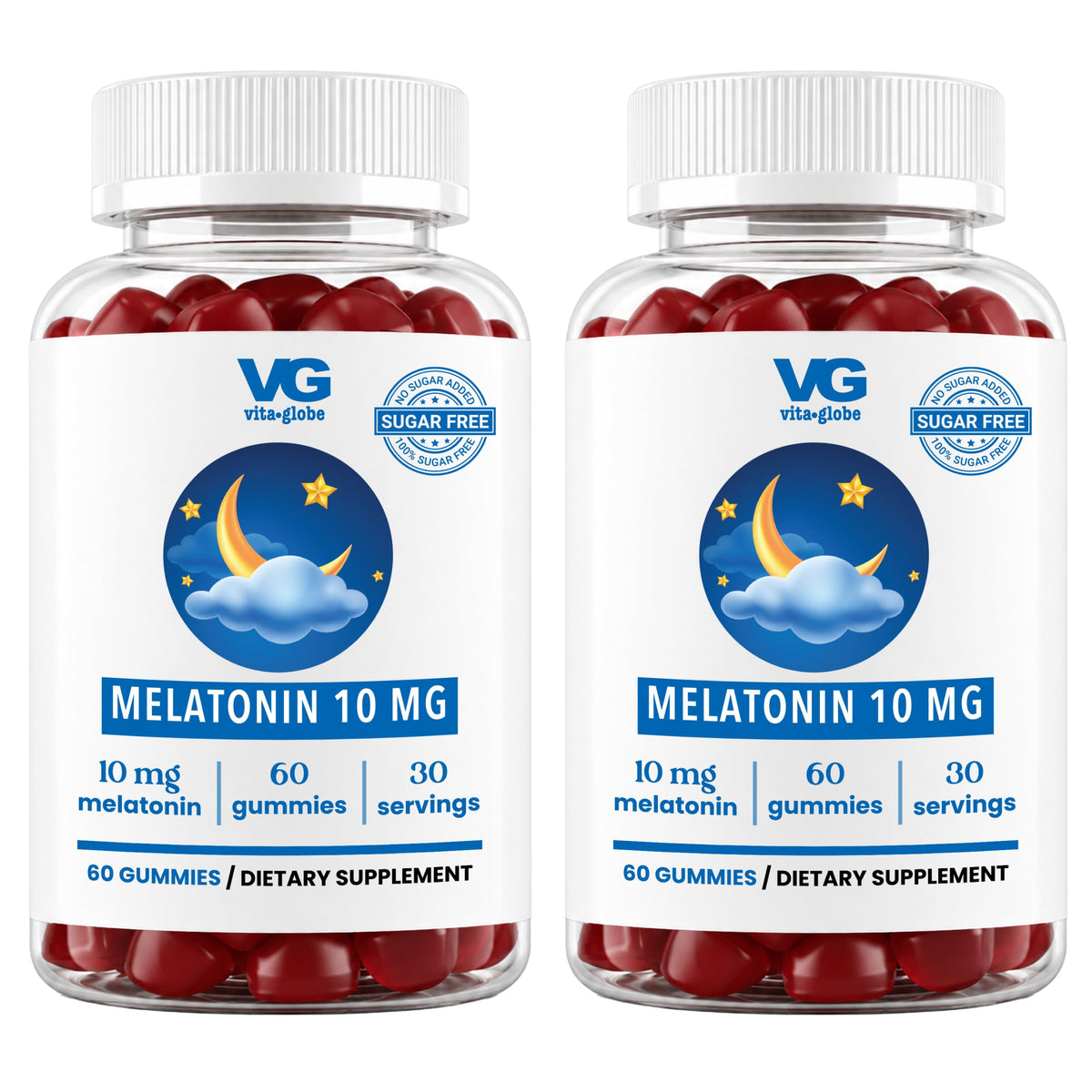 VITA GLOBE Melatonin Gummies 10mg front view of packaging