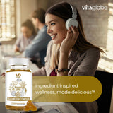 VITA GLOBE Mushroom Complex Gummies in a lifestyle setting