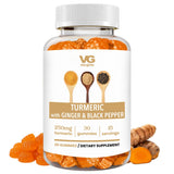 VITA GLOBE Turmeric Gummies front view with packaging