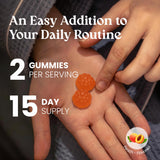 VITA GLOBE Turmeric Gummies open bottle with gummies visible