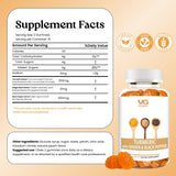 VITA GLOBE Turmeric Gummies side view showing gummy texture