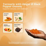 VITA GLOBE Turmeric Gummies with ginger root and black pepper