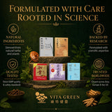 Vita Green Vita Calm Sleep Aid back view with nutritional information