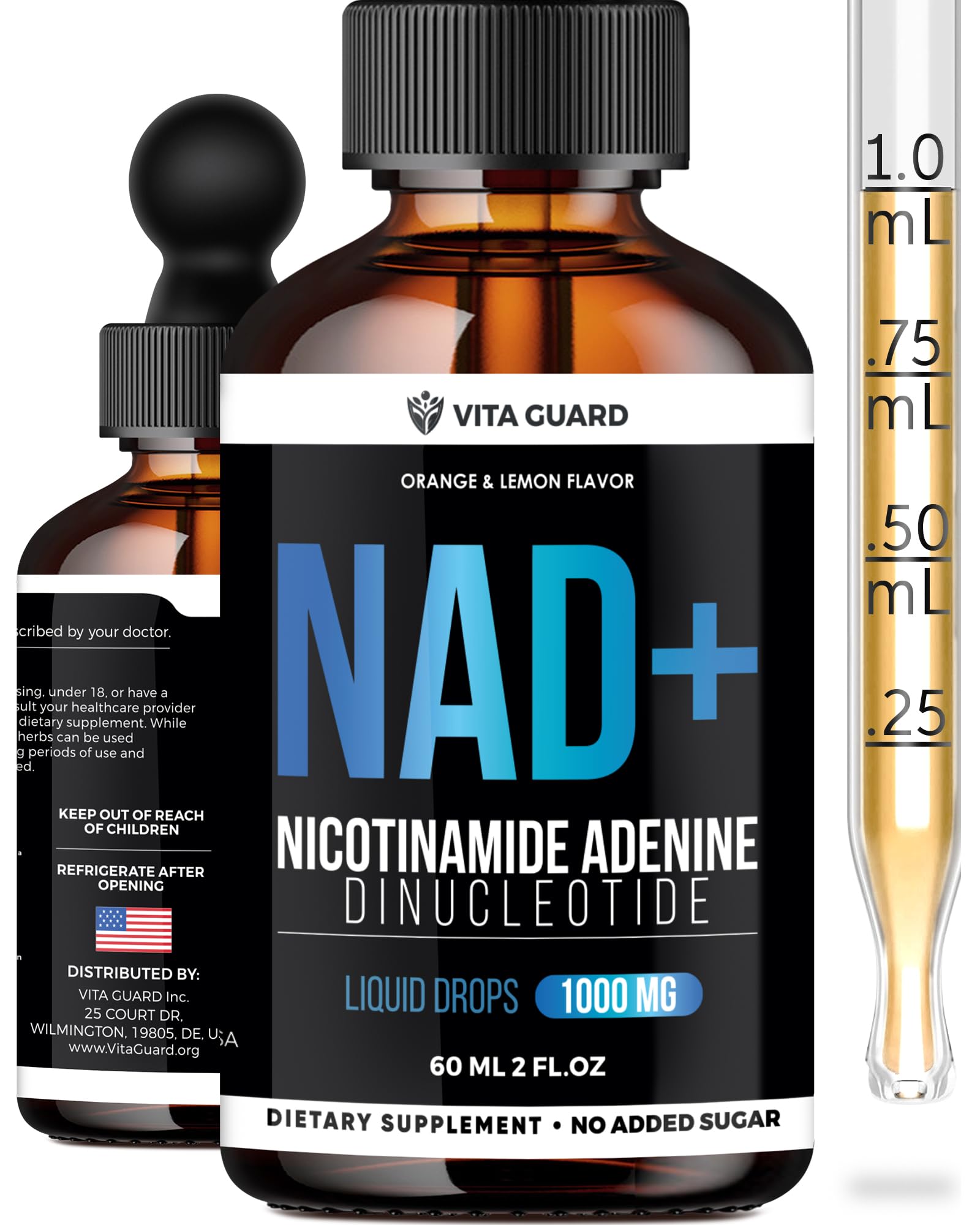Vita Guard B3 (Niacin) Liquid Supplement 1000mg front view