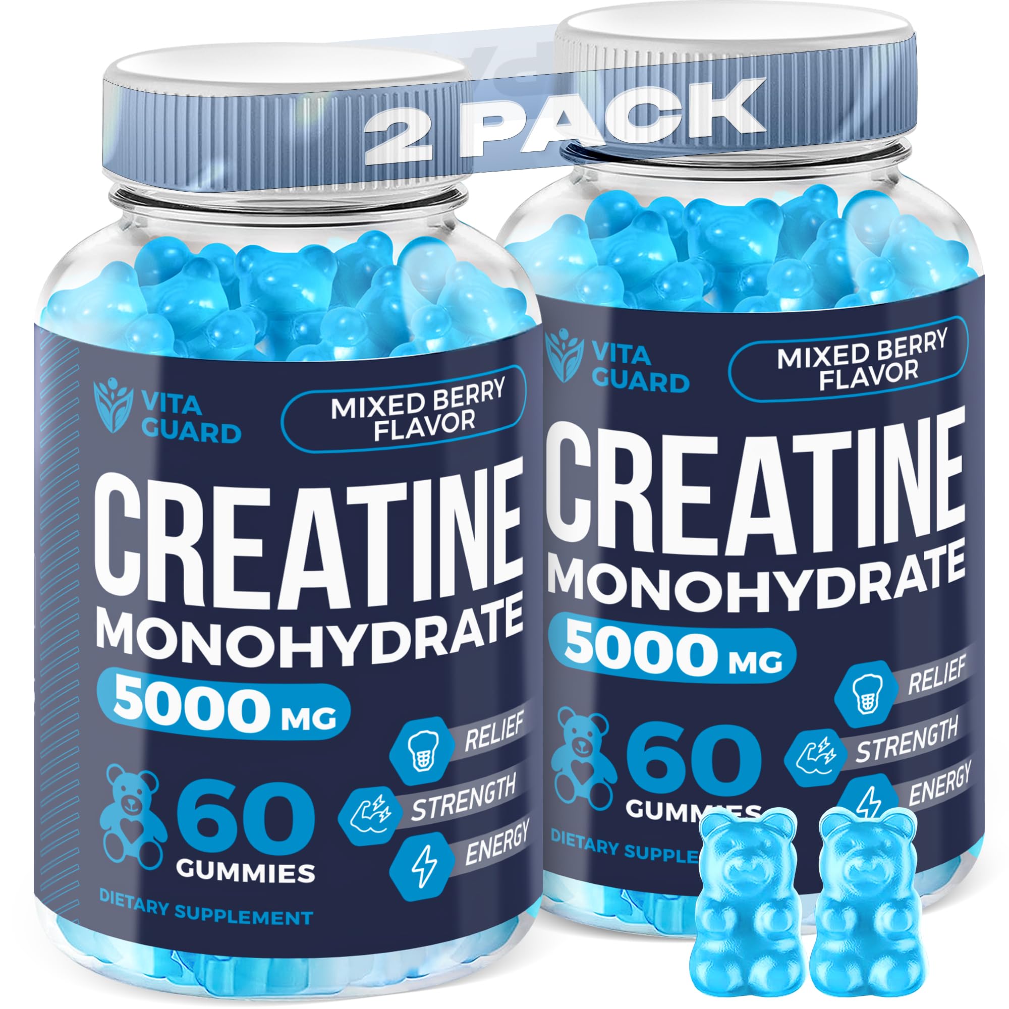 Vita Guard Creatine Gummies front view in packaging