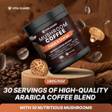 Vita Guard Instant Coffee 10-Mushroom Blend ingredients list