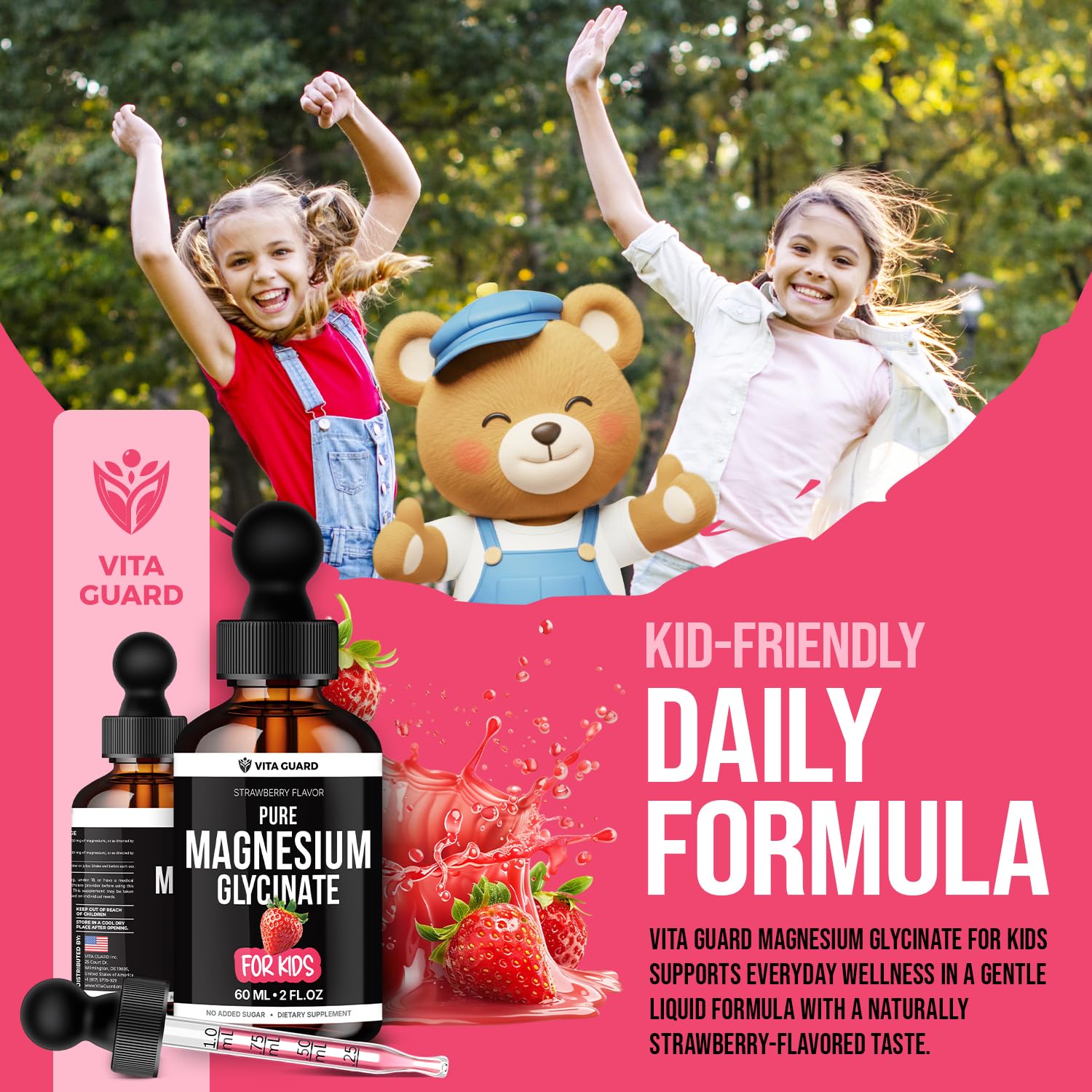 Vita Guard Magnesium Glycinate Liquid Drops 132g lifestyle scene