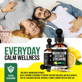 Vita Guard Magnesium Glycinate Liquid Drops 500mg bottle with measuring spoon