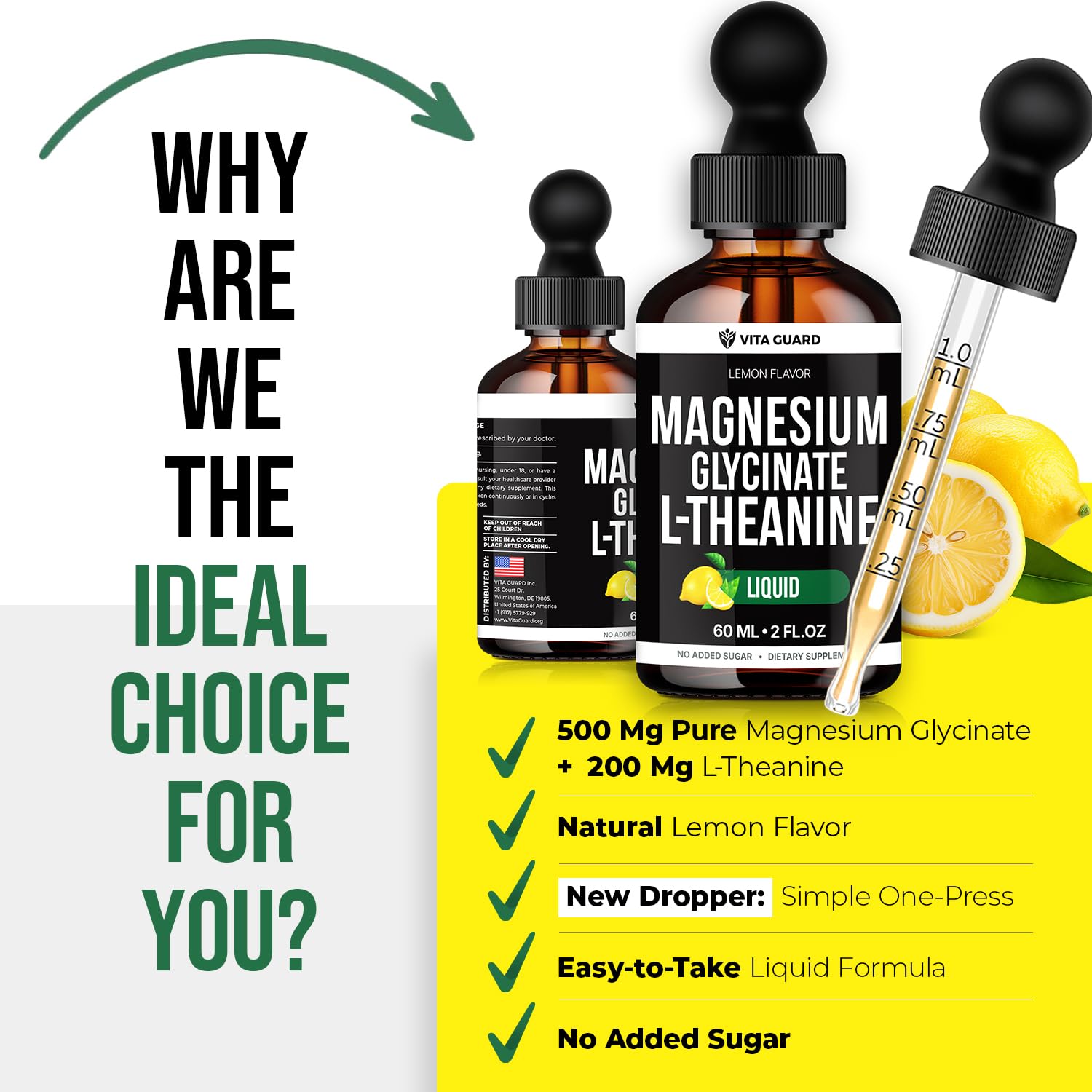 Vita Guard Magnesium Glycinate Liquid Drops 500mg lifestyle scene