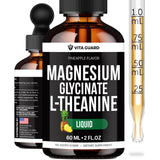 Vita Guard Magnesium Glycinate Liquid Supplement 500mg front view