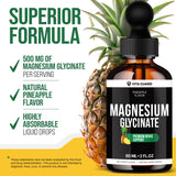 Vita Guard Magnesium Glycinate Liquid Supplement with measuring dropper