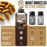Vita Guard Shilajit Supplement capsules on a wooden surface
