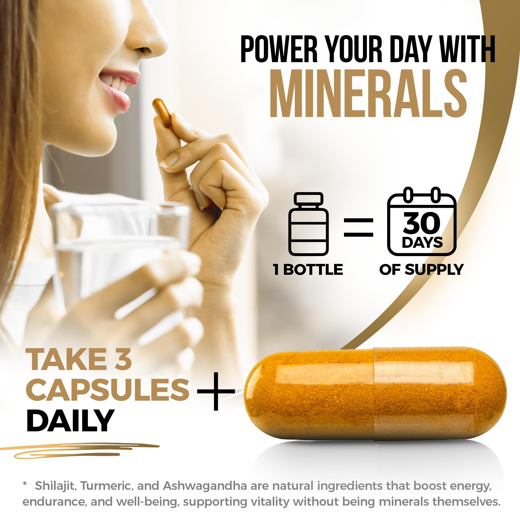 Vita Guard Shilajit Supplement displayed with herbal ingredients