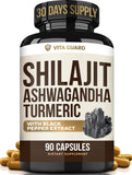 Vita Guard Shilajit Supplement front view with packaging