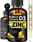 Vita Guard Vitamin D3 Liquid Drops 10,000 IU front view
