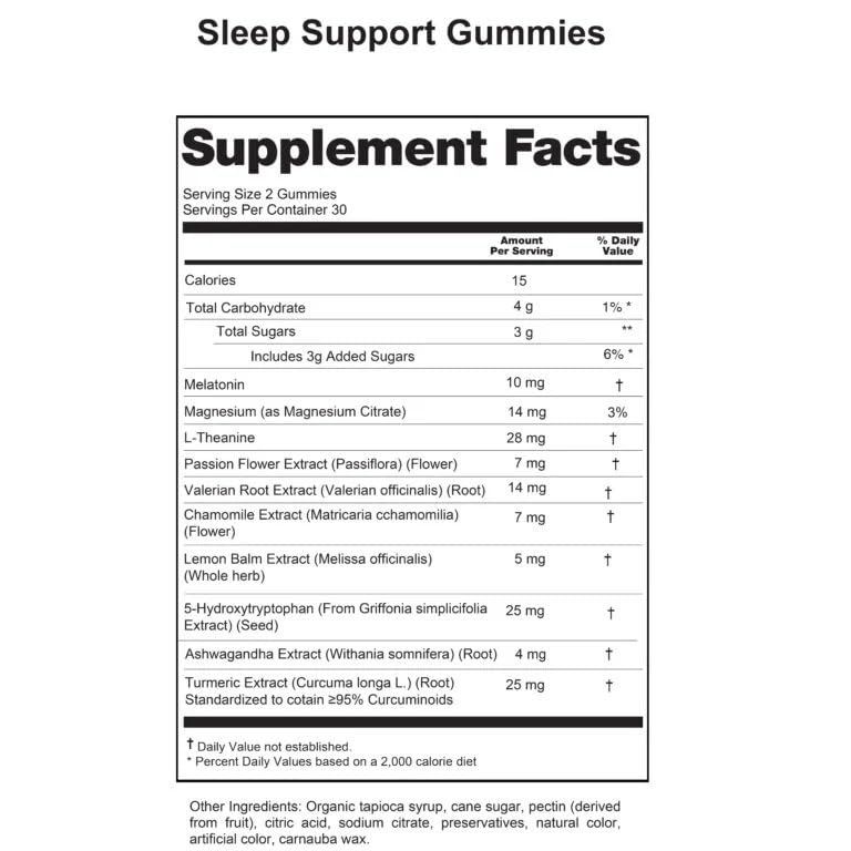 VITA JKORE Sleep Well Gummies on a wooden table