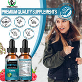 Vita Letuo Cortisol Support Liquid Drops on a wooden table