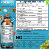 Vita Letuo Cortisol Support Liquid Drops with a measuring spoon