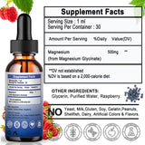 Vita letuo Magnesium Glycinate Liquid Drops 500mg in a glass