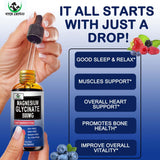 Vita letuo Magnesium Glycinate Liquid Drops 500mg side view