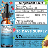 Vita letuo Magnesium Liquid Drops in a glass